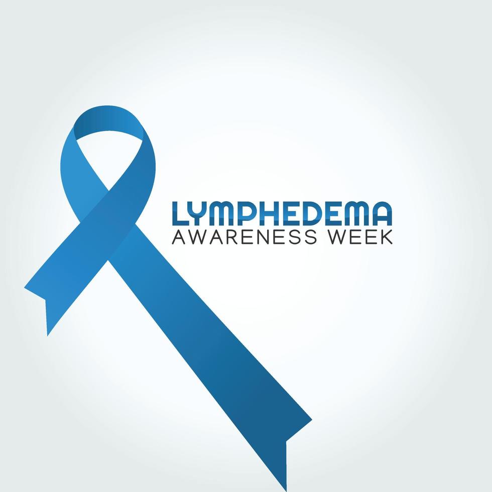 lymphedema awareness week vector illustration