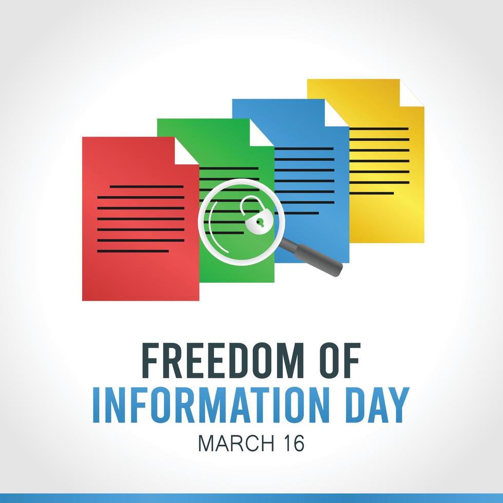 freedom information day vector illustration