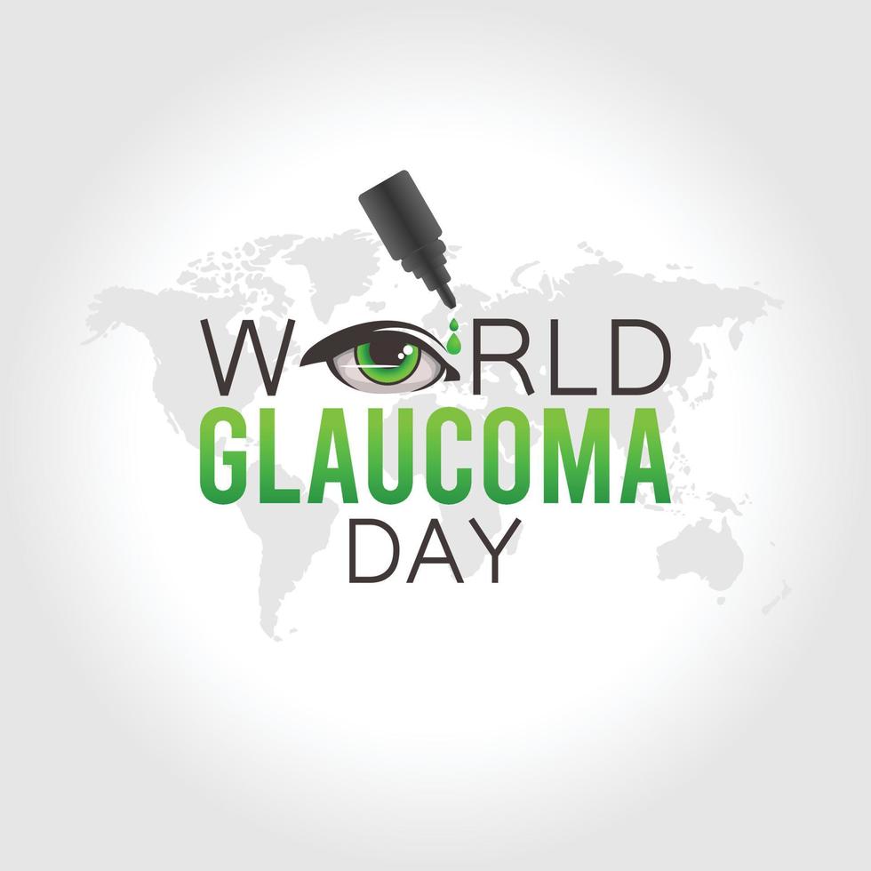 world glaucoma day vector illustration