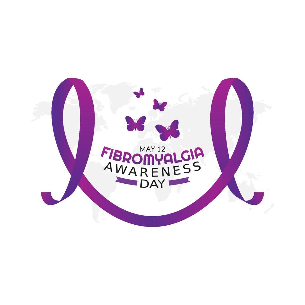 fibromyalgia awareness day vector illustration