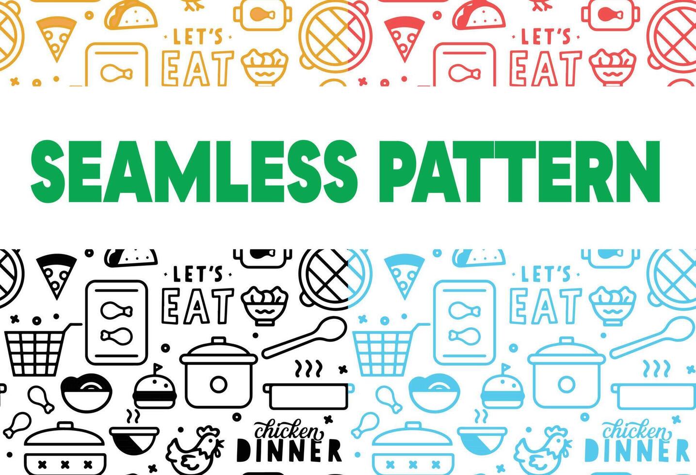 seamless pattern repeat tiles vector