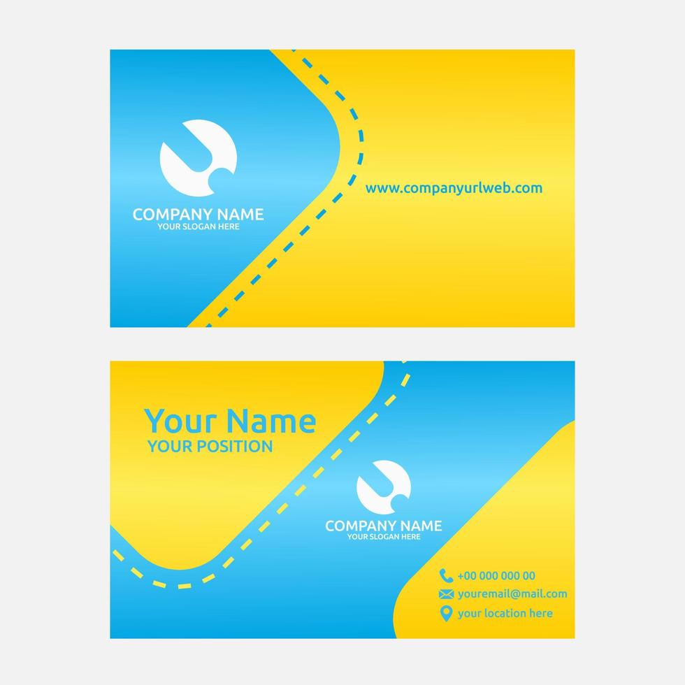 business card template vector illustration