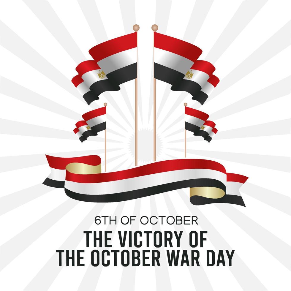 victory day Egypt vector illustration