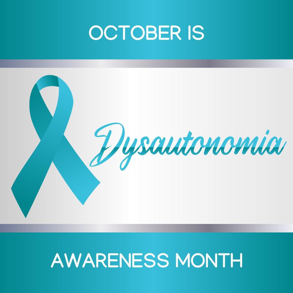dysautonomia awareness month vector illustration