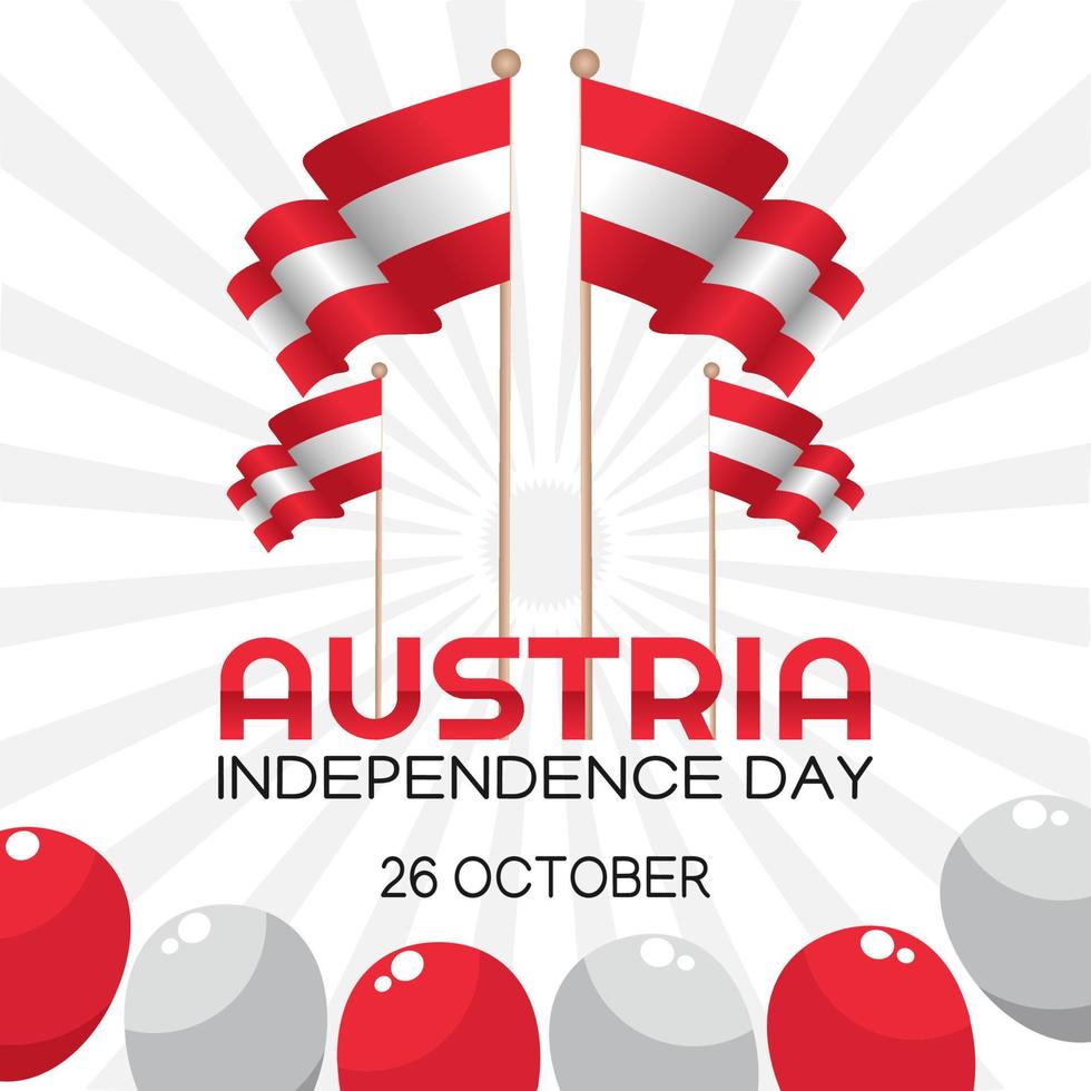 Austria independence day vector illustration