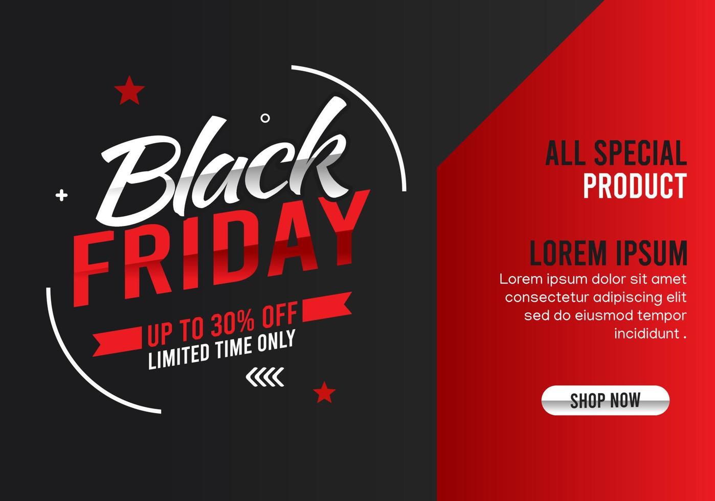 black friday sale vector illustration