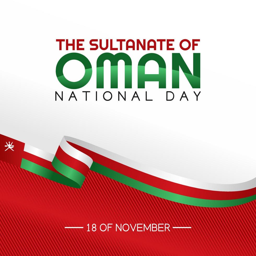 Oman national day vector illustration