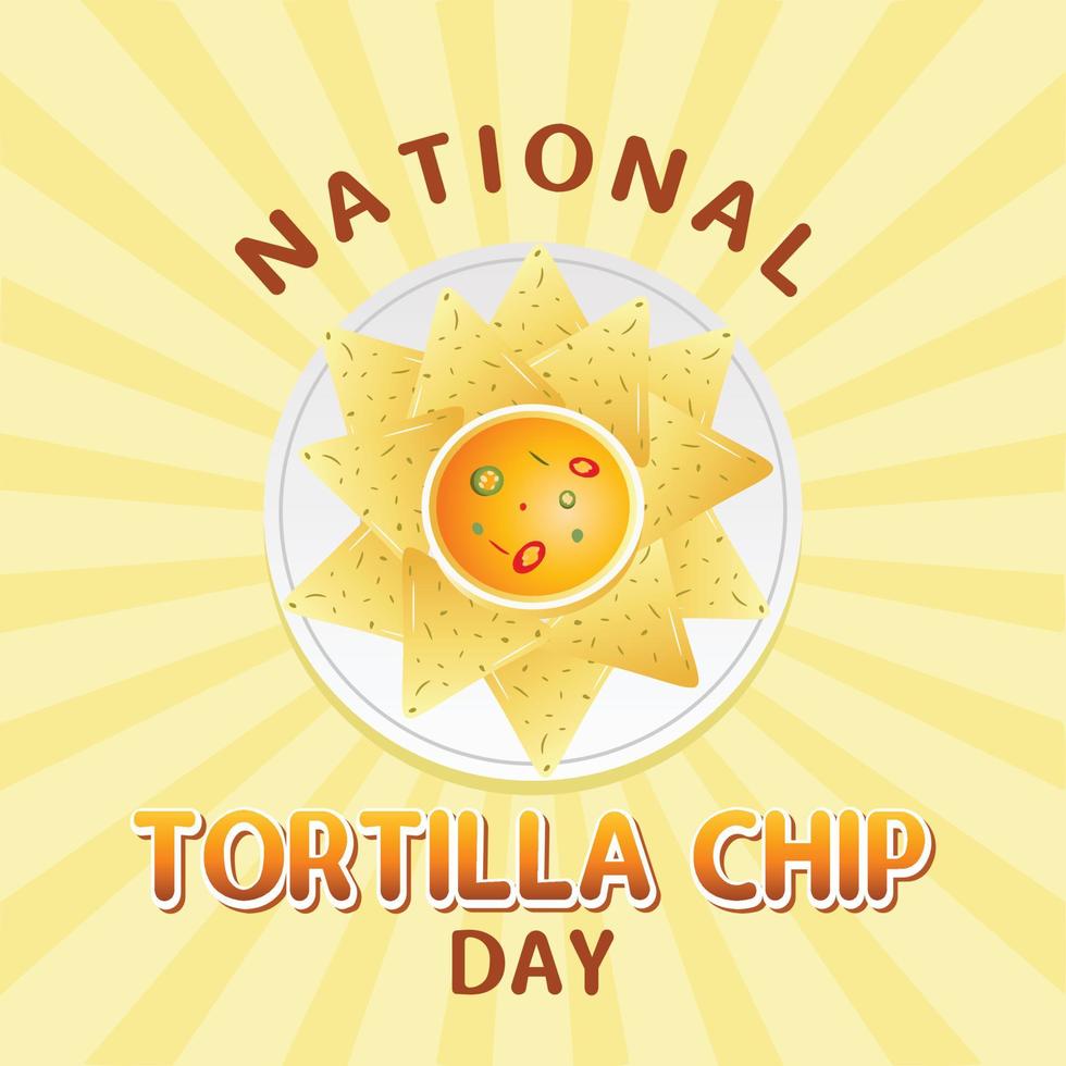 ilustración vectorial del día nacional de la tortilla vector