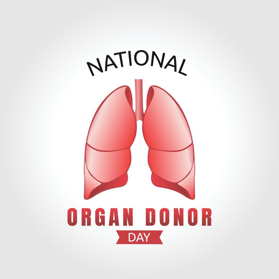 national organ donor day vector illustration