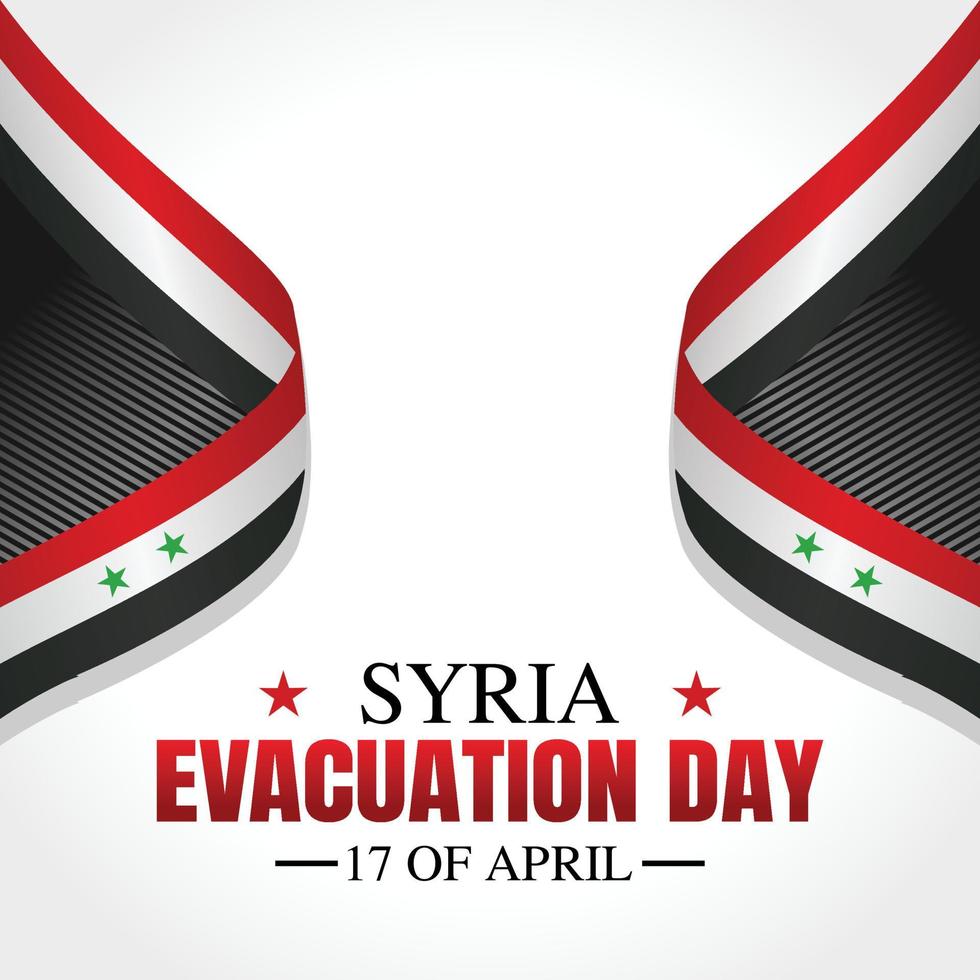 ilustración de vector de día de evacuación de siria