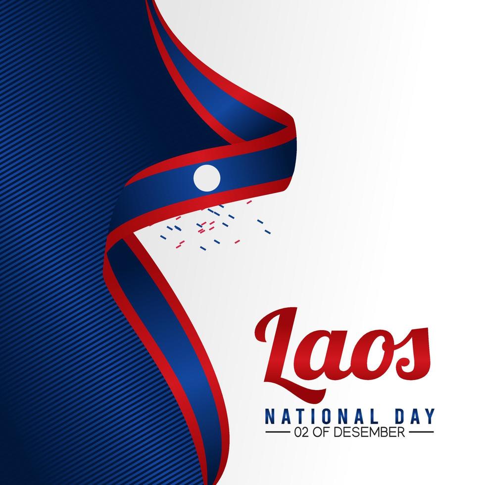 Laos national day vector illustration
