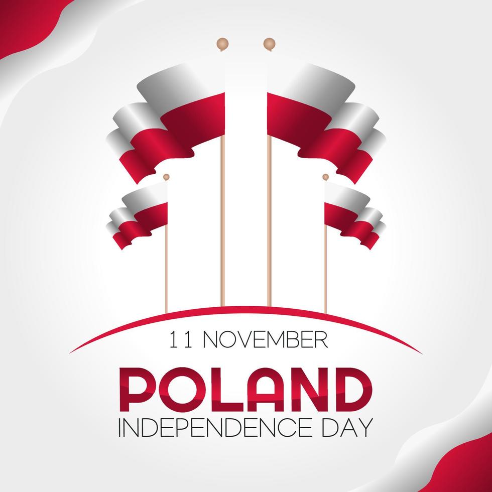 ilustración de vector de día de la independencia de polonia