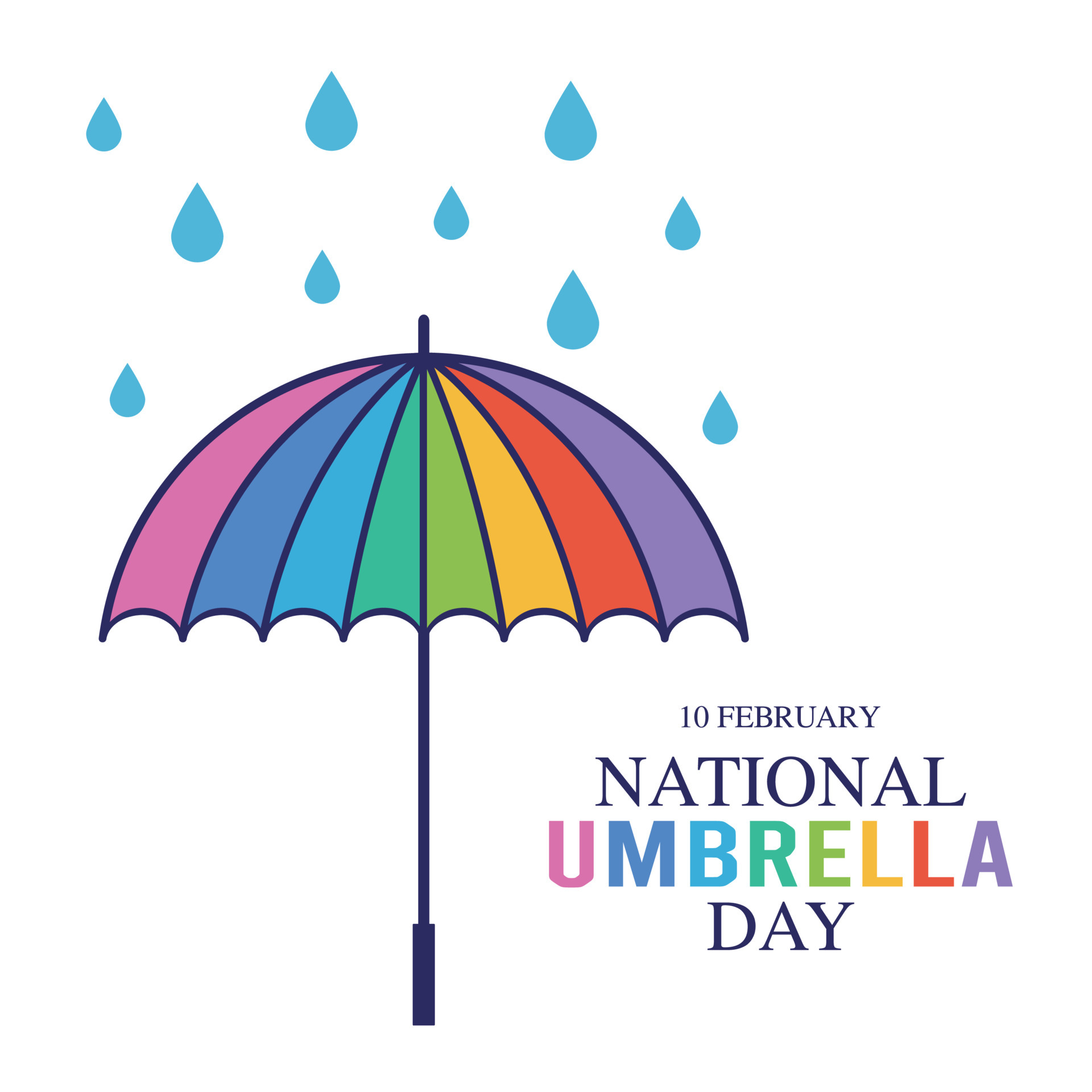 national umbrella day vector illustration 5481788 Vector Art at Vecteezy