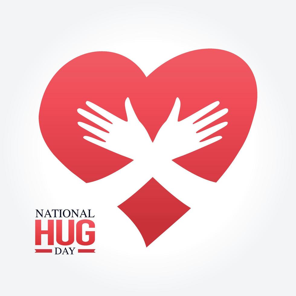 national hug day vector illustration