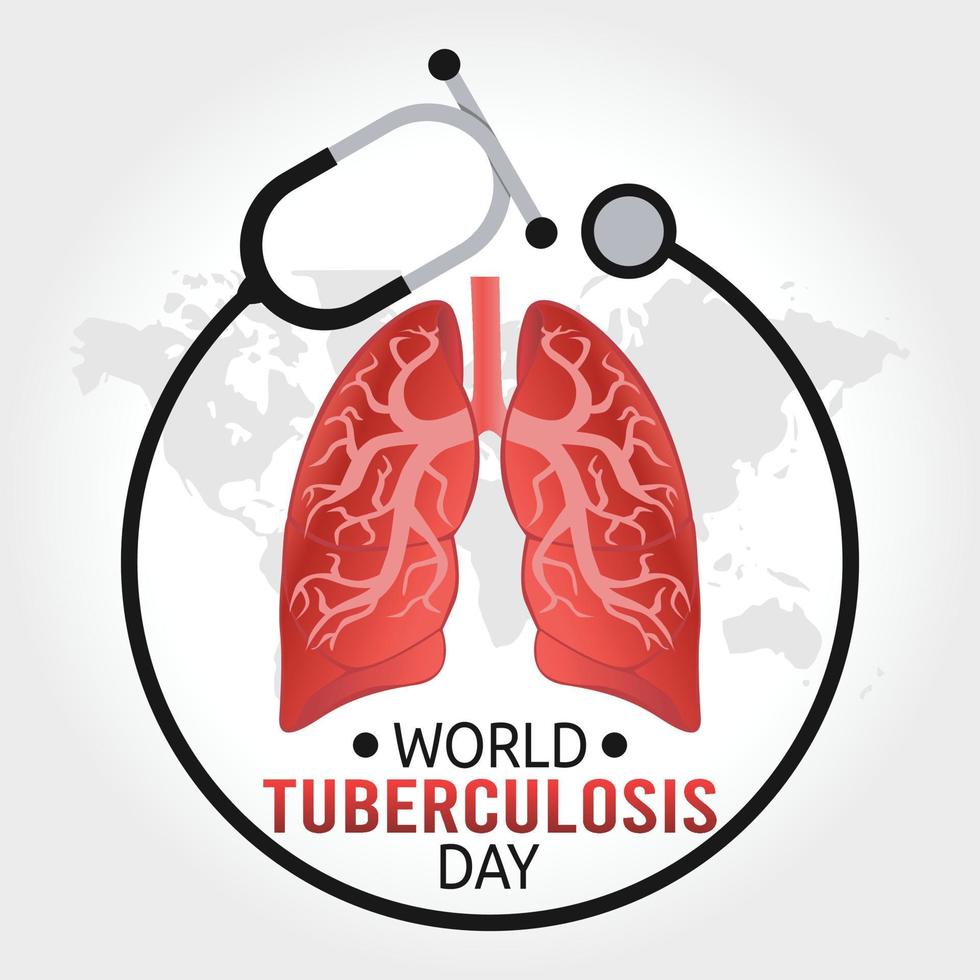 world tuberculosis day vector illustration