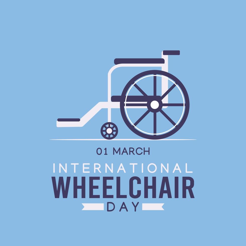 international wheelchair day vector illustration