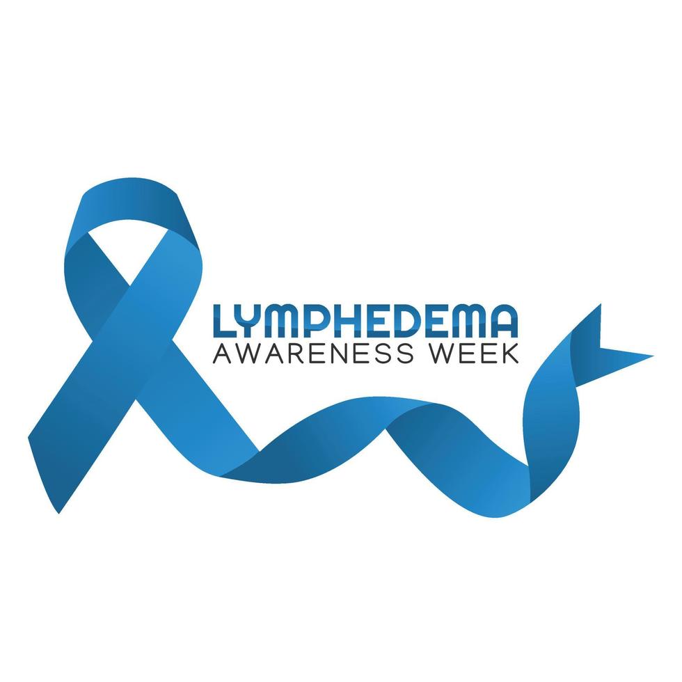 lymphedema awareness week vector illustration