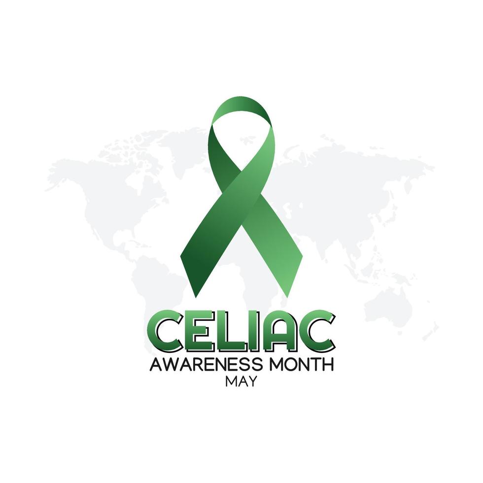 celiac awareness month vector illustration