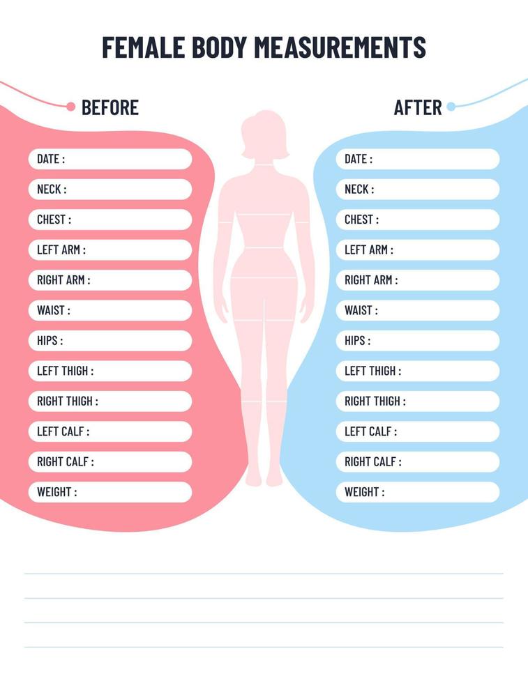 Female body measurements for weight loss 5481837 Vector Art at Vecteezy female-body-measurements-for-weight-loss-5481837-vector-art-at-vecteezy