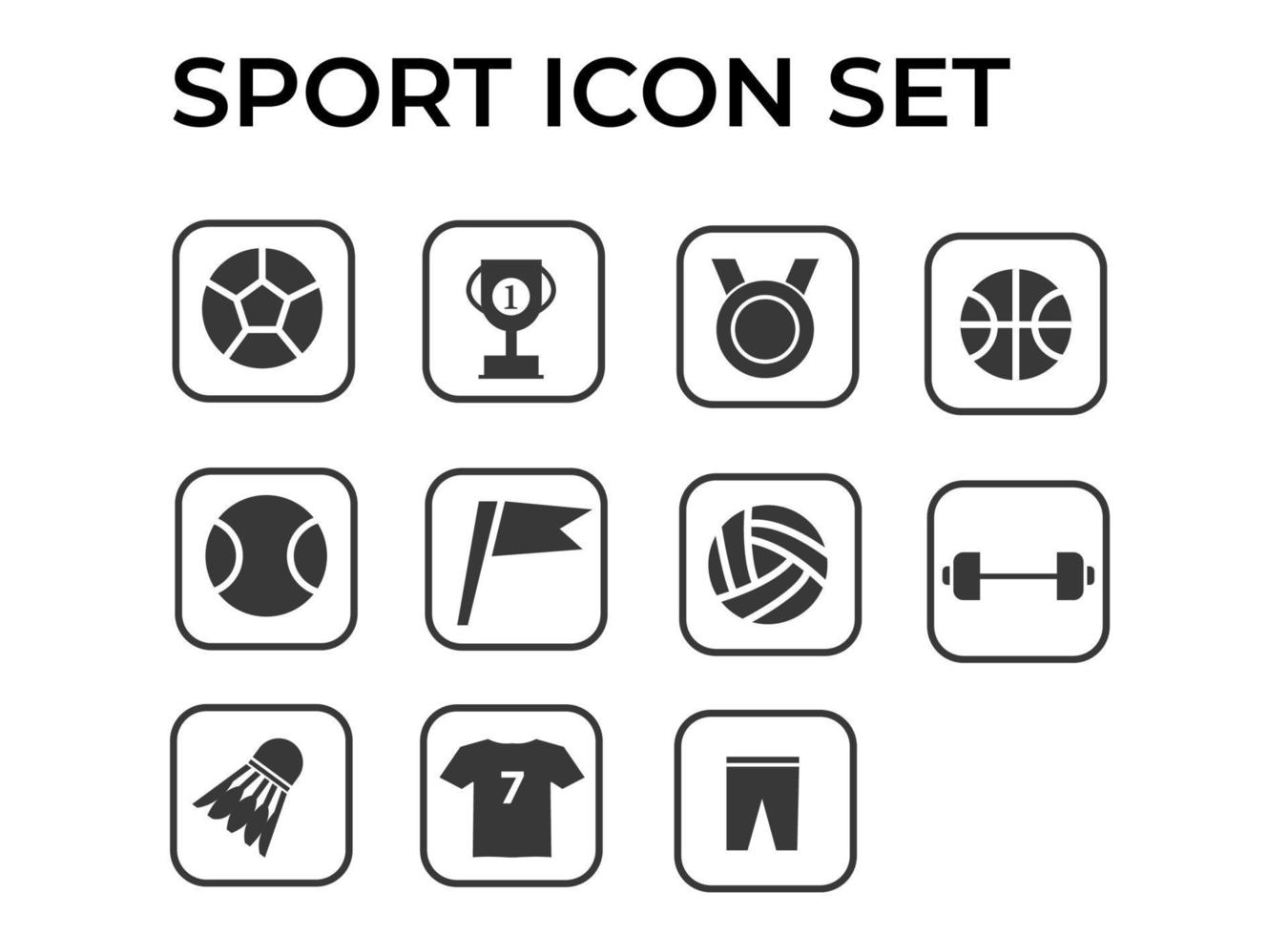 Set of sport icons vector illustration.vector eps 10.Editable Stroke. 48x48 Pixel Perfect.