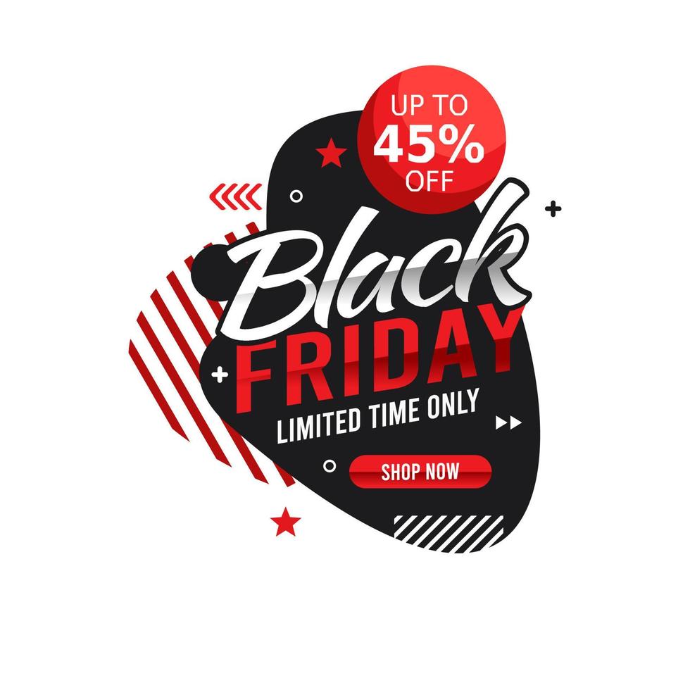 black friday sale vector illustration