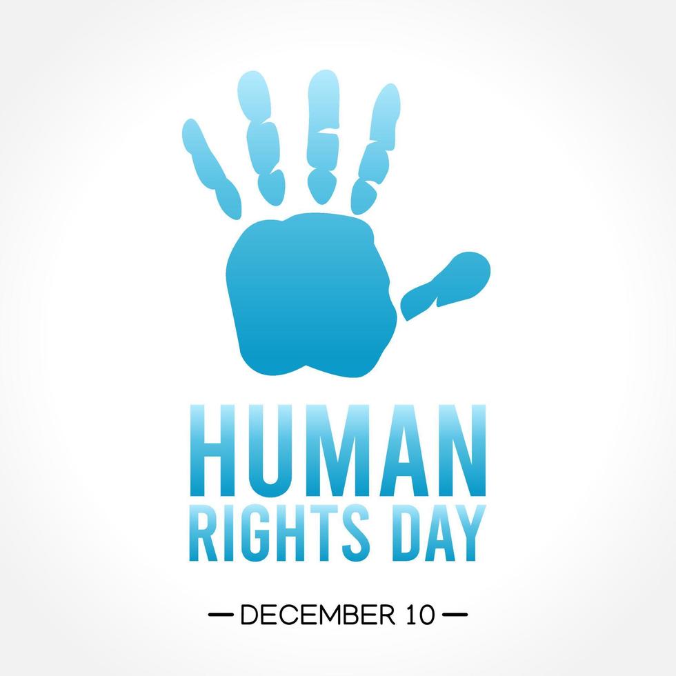 human rights day vector illustration