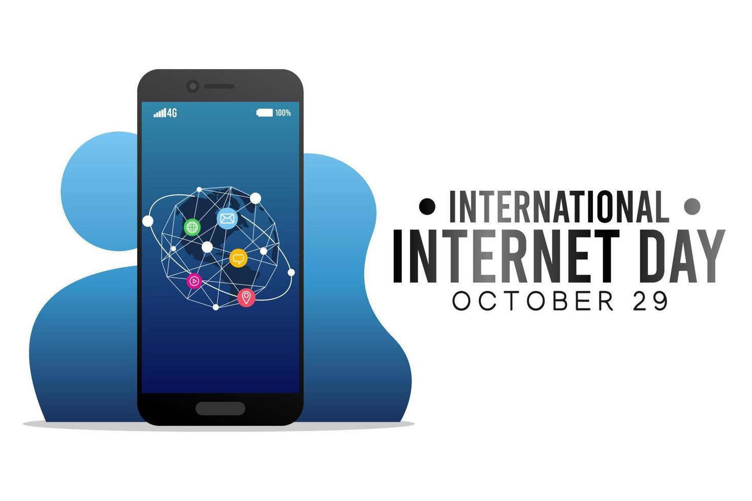 International internet day vector illustration