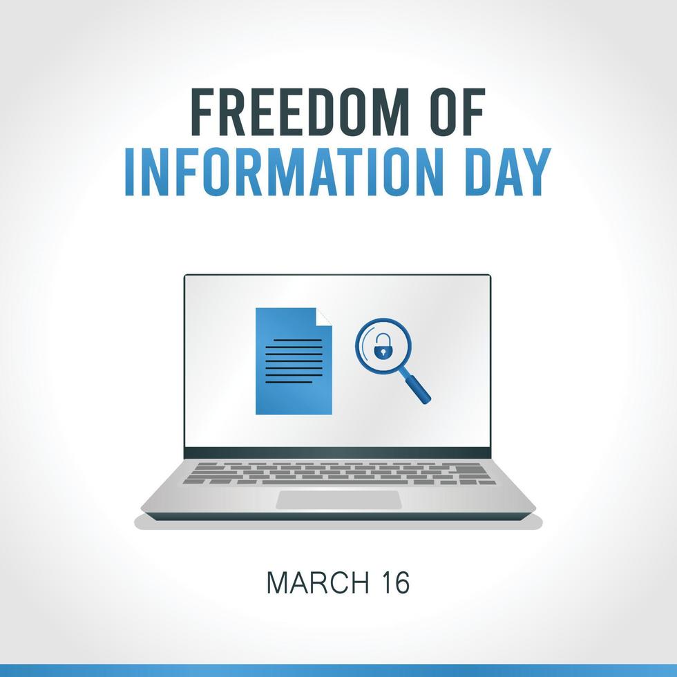 freedom information day vector illustration