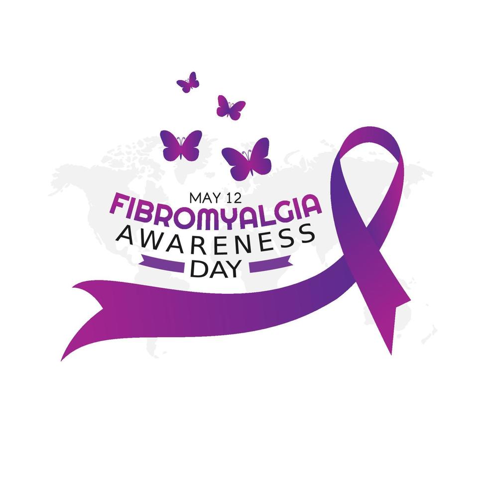 fibromyalgia awareness day vector illustration