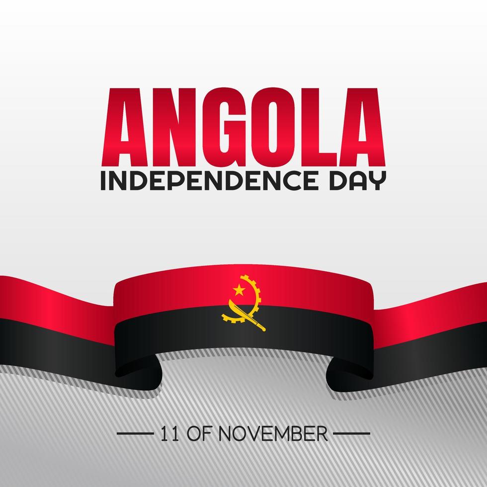 Angola independence day vector illustration