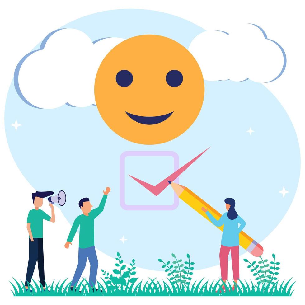 Illustration vector graphic cartoon character of positive symbol