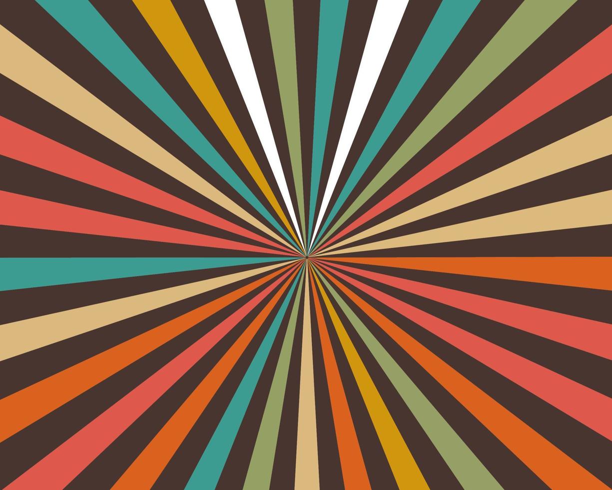 fondo brillante de estilo vintage starburst, vector