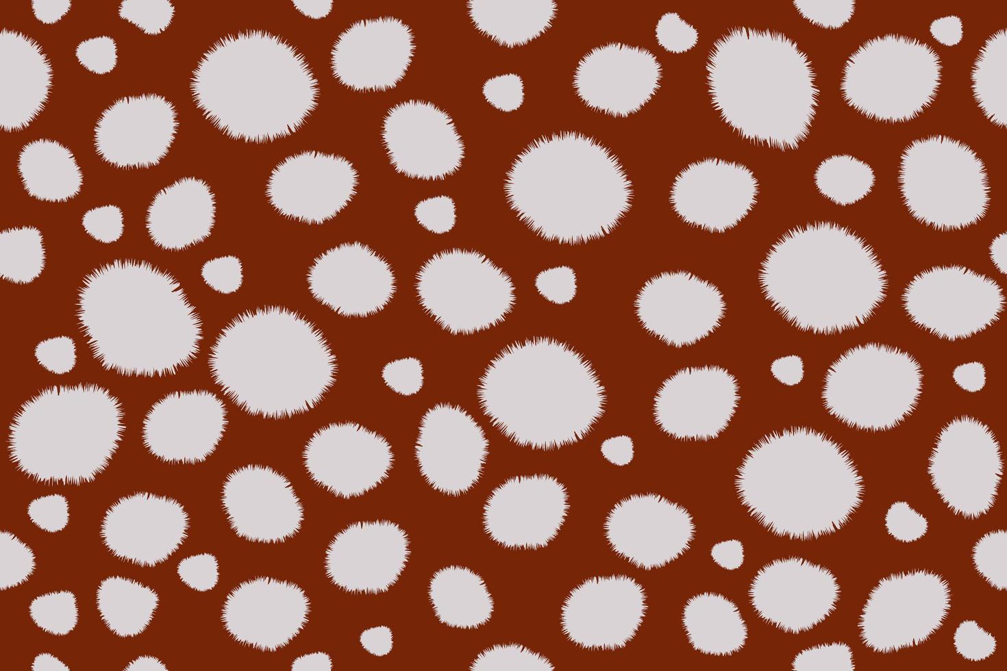Deer skin color seamless pattern. Brown background with light rounded spots. vector