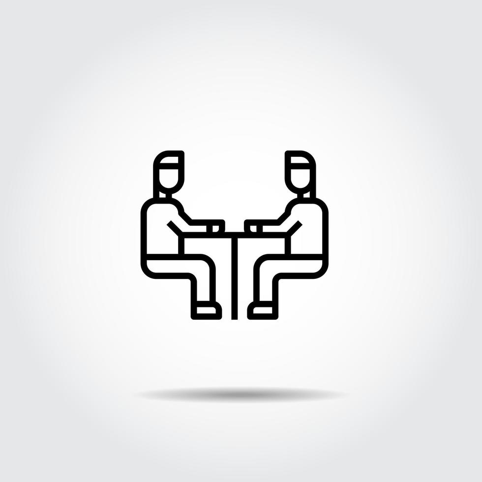 Meeting icon vector illustration , business, Meet, Teamwork