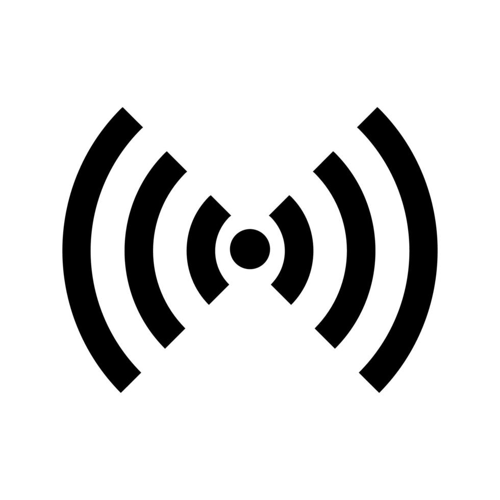 Set of vector wireless wifi icons on white background
