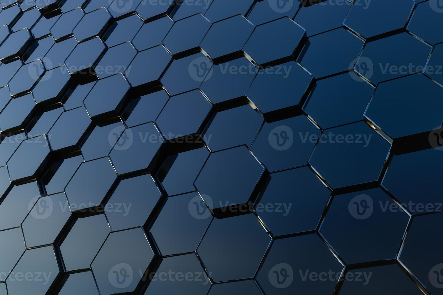 Abstract hexagon background. 3d Rendering photo