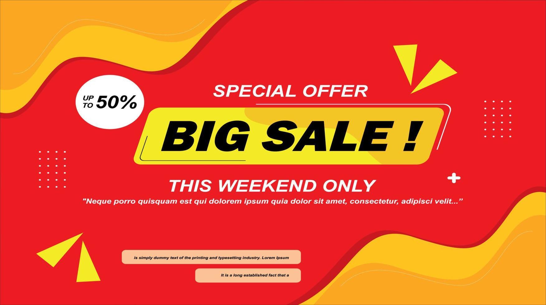 TEMPLATE BIG SALE vector