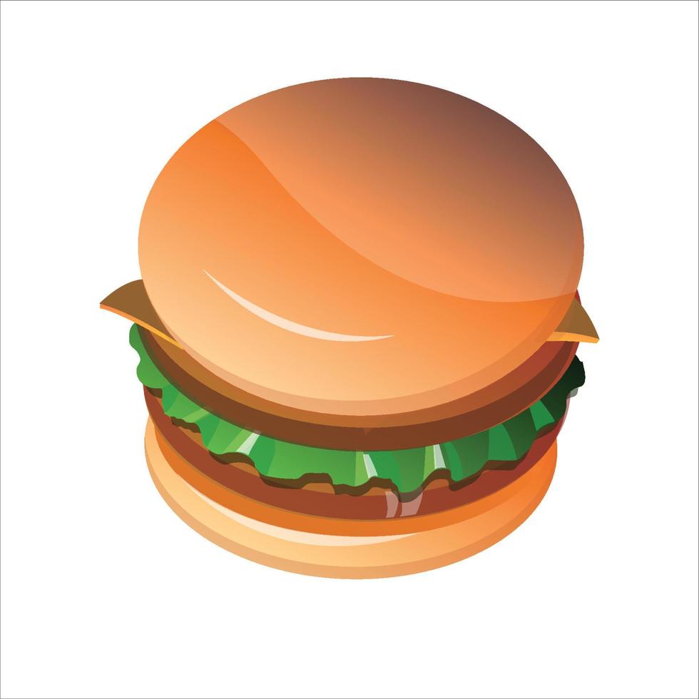 vector de comida hamburguesa