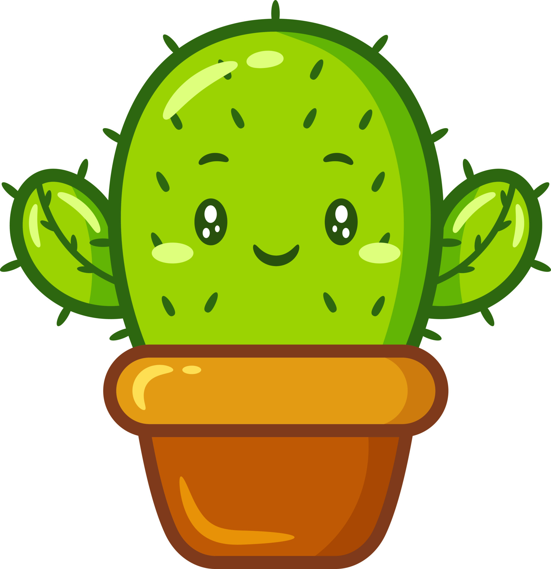 Cactus cute sticker drawing 5484830 Vector Art at Vecteezy