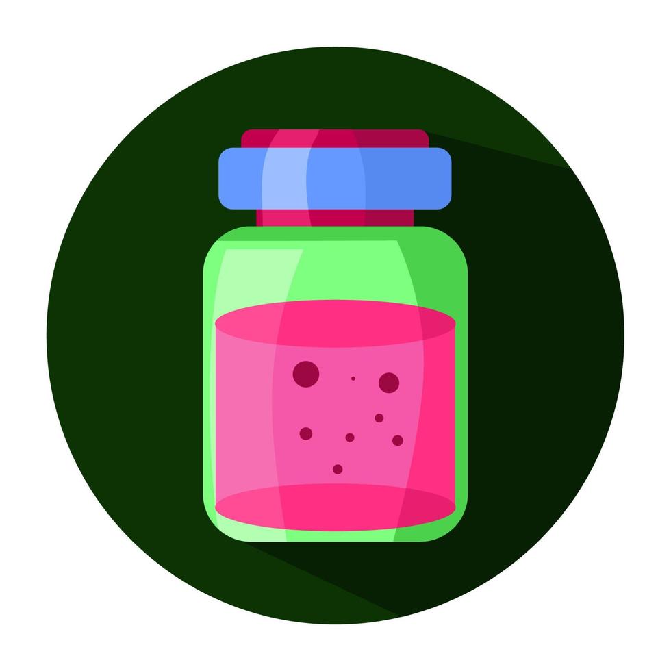 vaccine bottle icon cartoon flat design vector