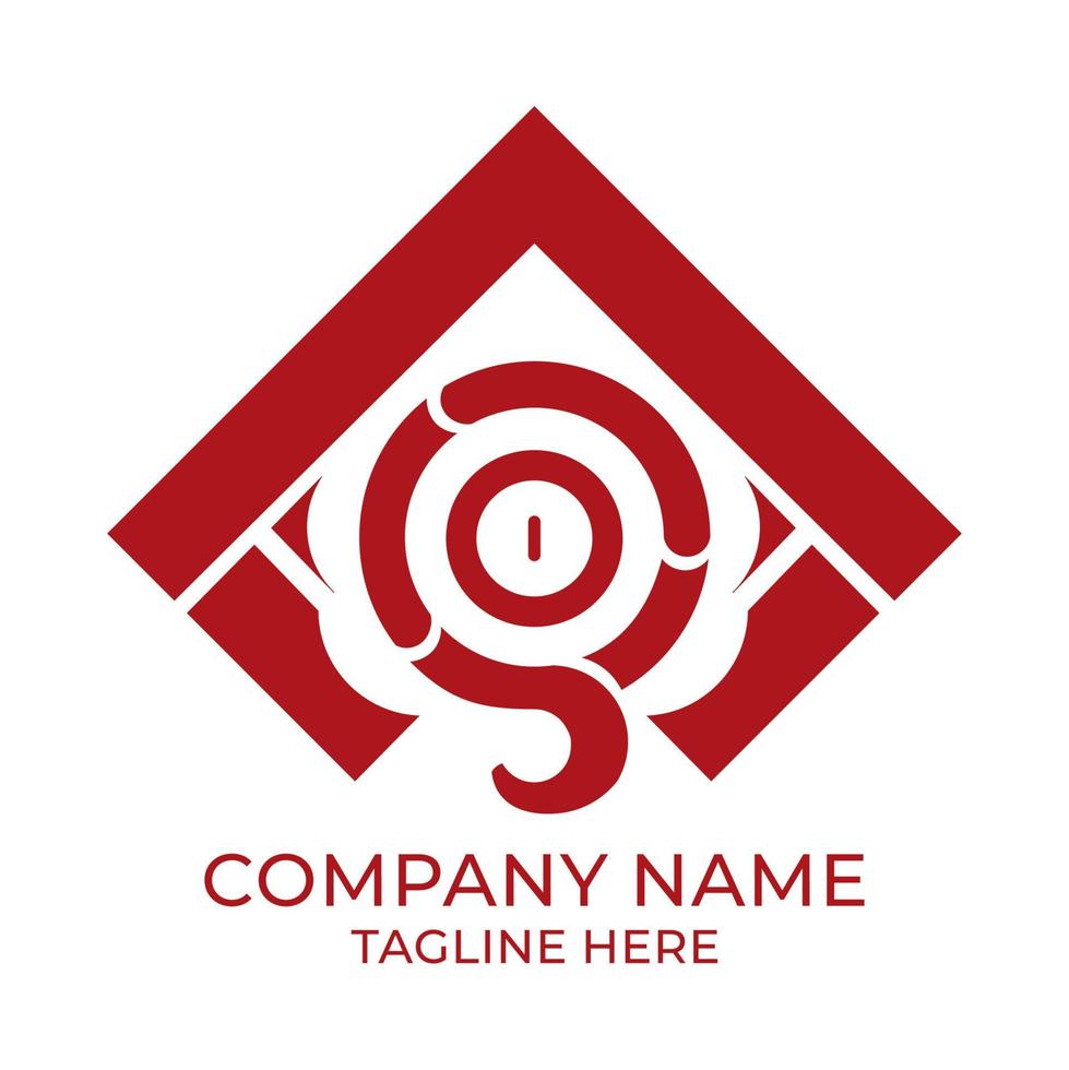 logo house of technology vector