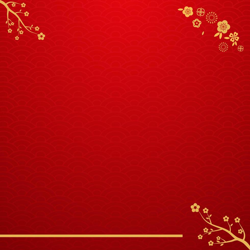 tarjeta de año nuevo chino vector