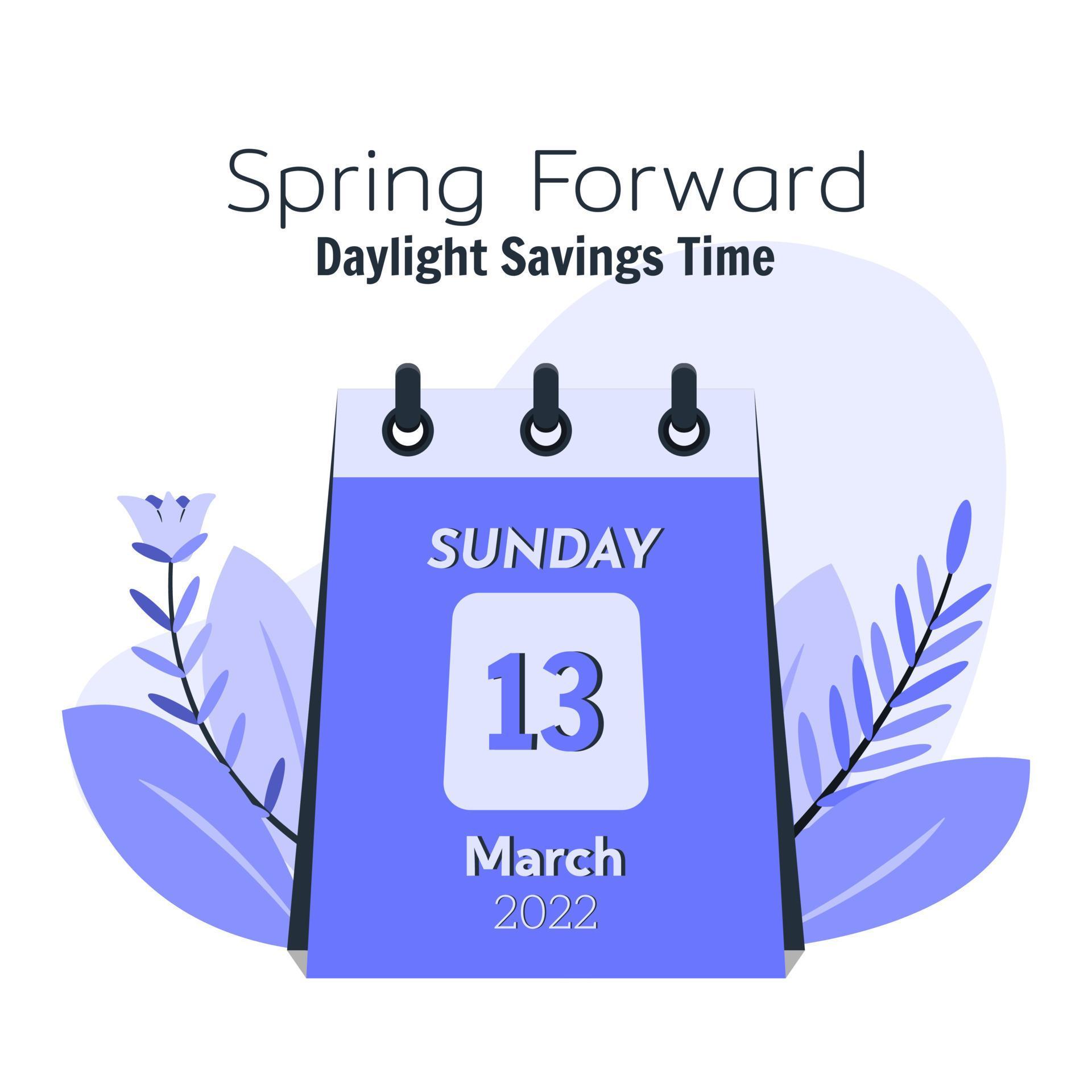 spring forward 2022 concept 5486176 Vector Art at Vecteezy