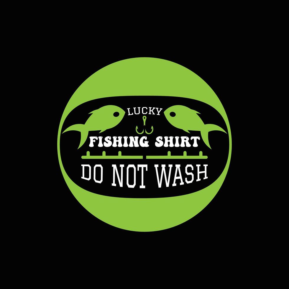 diseño de camiseta de pesca vector