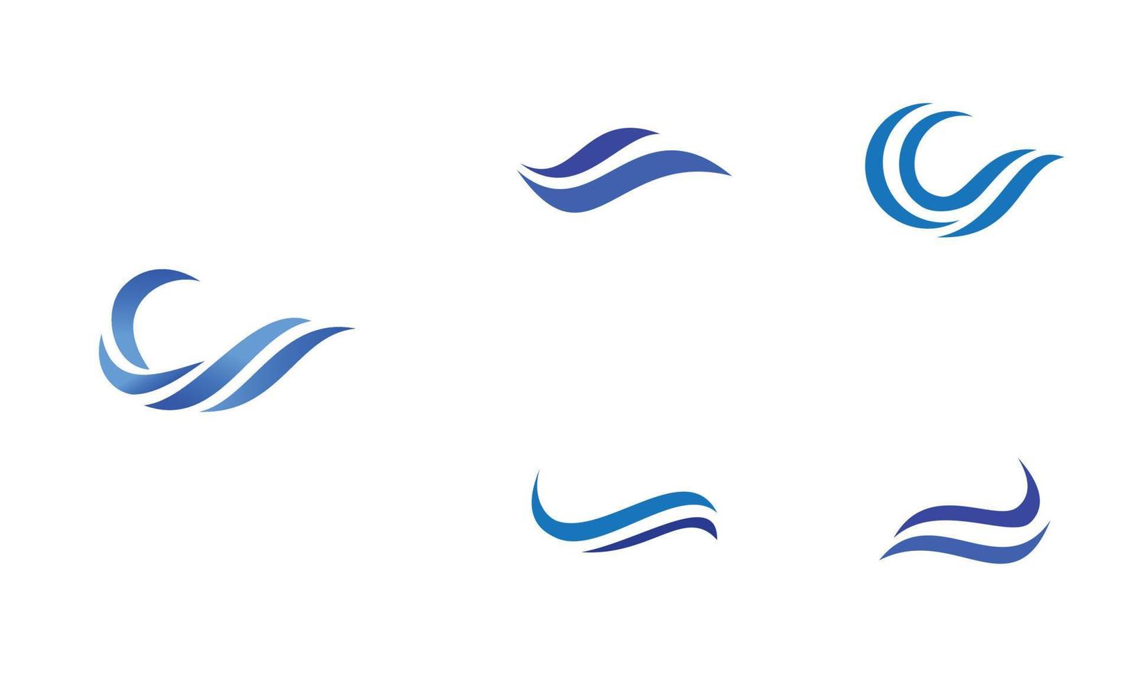 Wave design collection vector