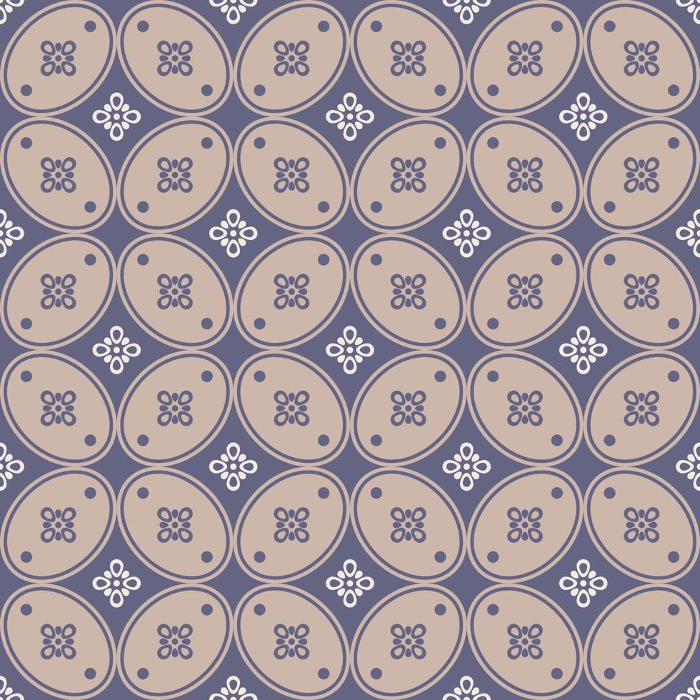 seamless batik pattern with soft color vector