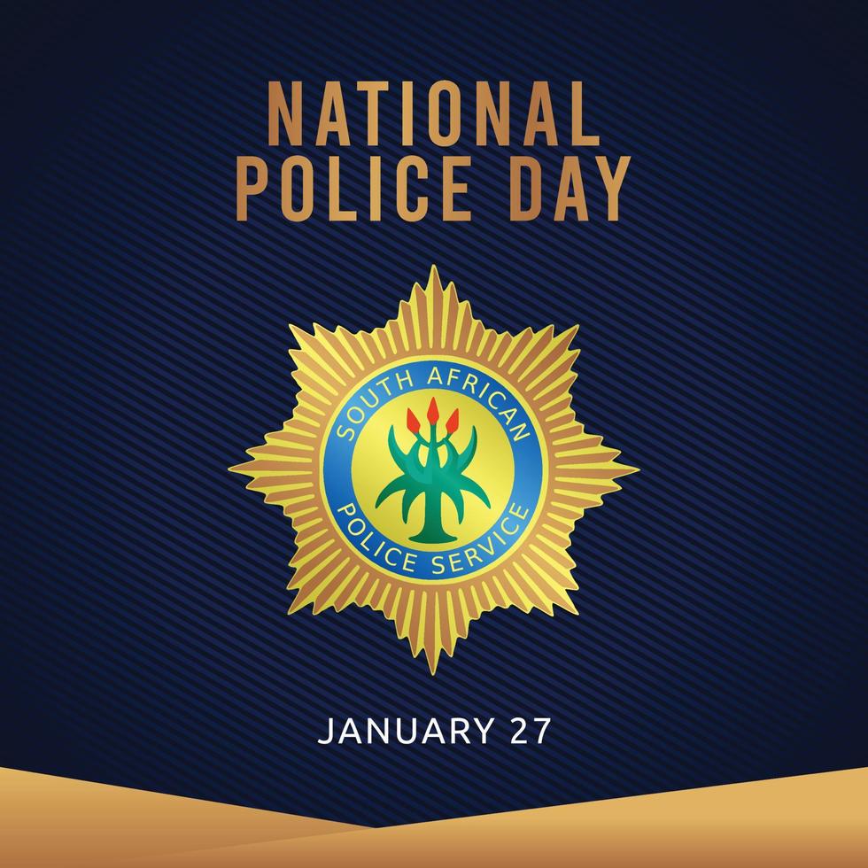 national police day vector illustration