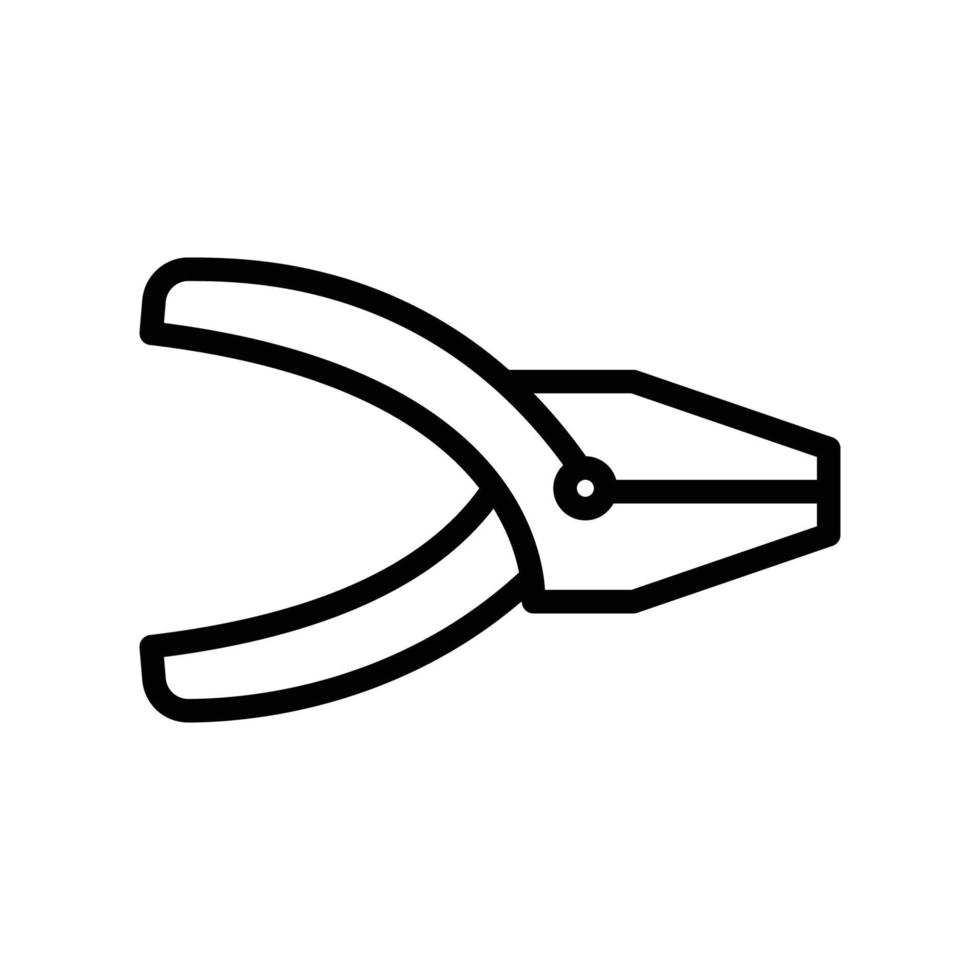 Pliers line icon. simple design editable. Design template vector