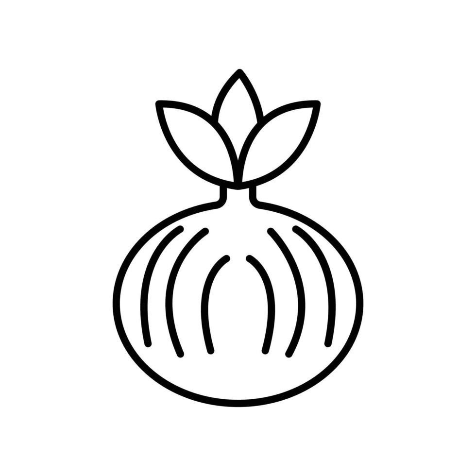 icono de línea de cebolla. diseño simple editable. vector de plantilla de diseño