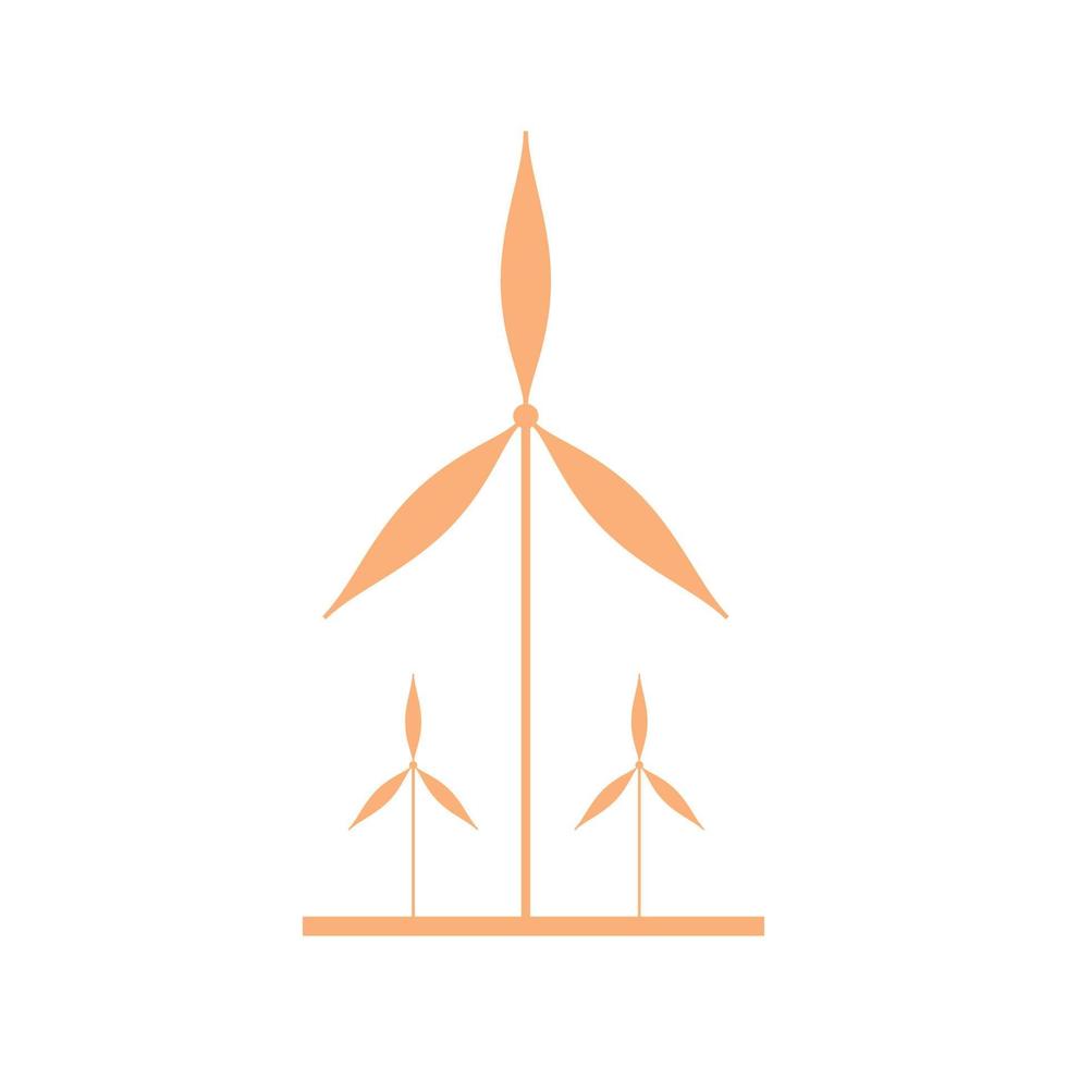 molino de viento minimalista diseño de logotipo al aire libre vector gráfico símbolo icono signo ilustración idea creativa